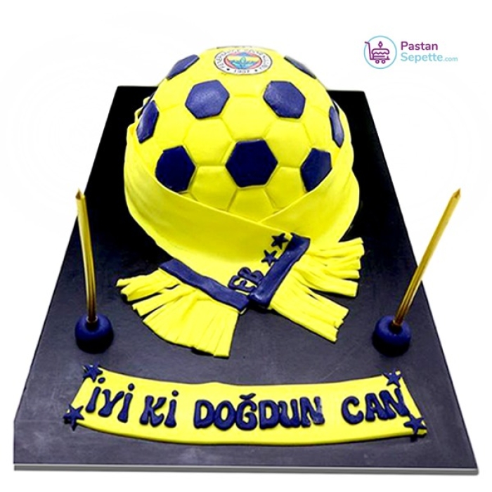 Fenerbahçe Futbol Topu Pasta 10 Kişilik
